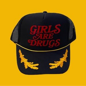 GIRLS ARE DRUGS Trucker Hat